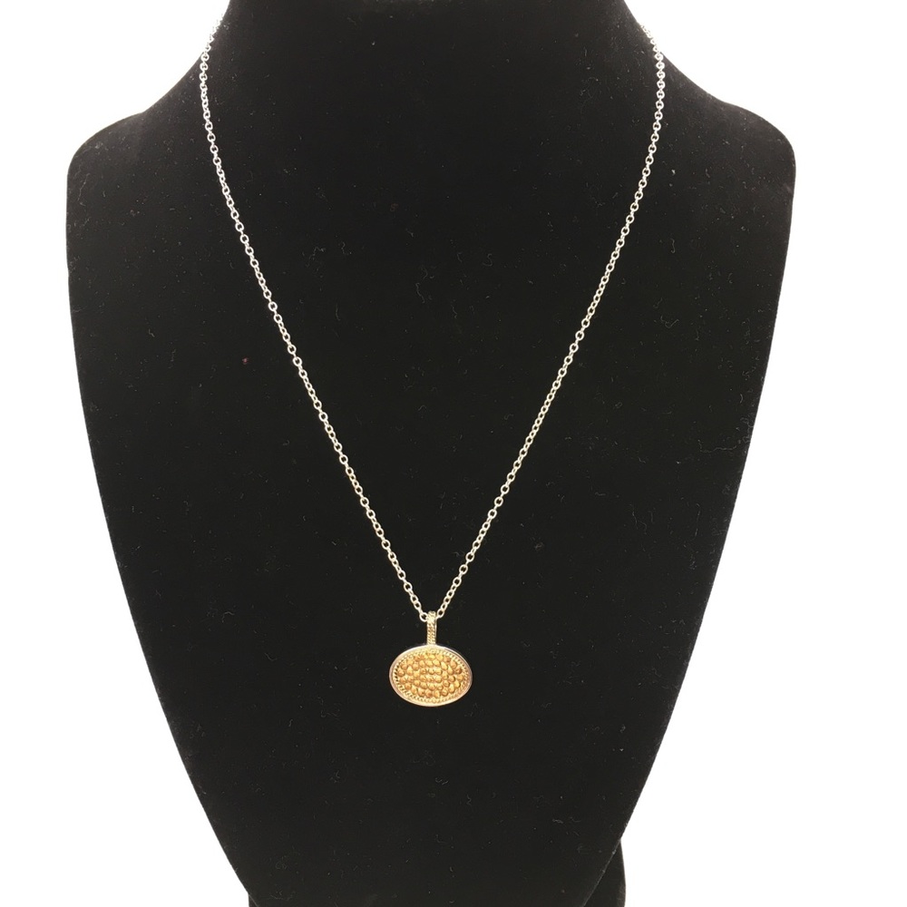 Anna Beck Reversible Oval Pendant Necklace